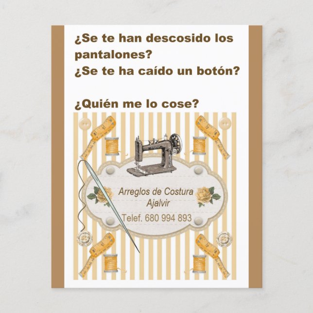 Flyer o folleto de publicidad  regalos personaliza (Frente)