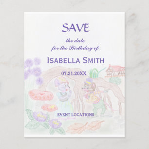 Flyer Obras de arte de niños personalizados, dos ratones