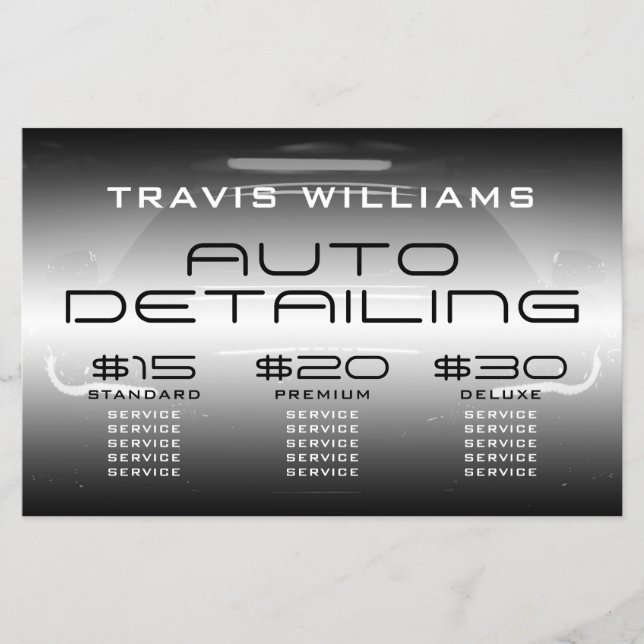 Flyer Oferta de precio moderno automotriz  (Frente)