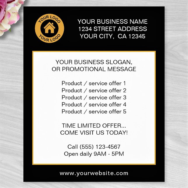 Flyer Oferta de servicios de productos de personalizado  (Subido por el creador)