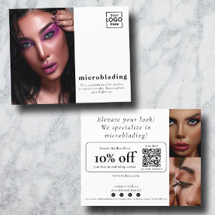 Flyer Oferta especial de reserva promocional Microbladin