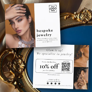 Flyer Oferta especial promocional de joyería para primer