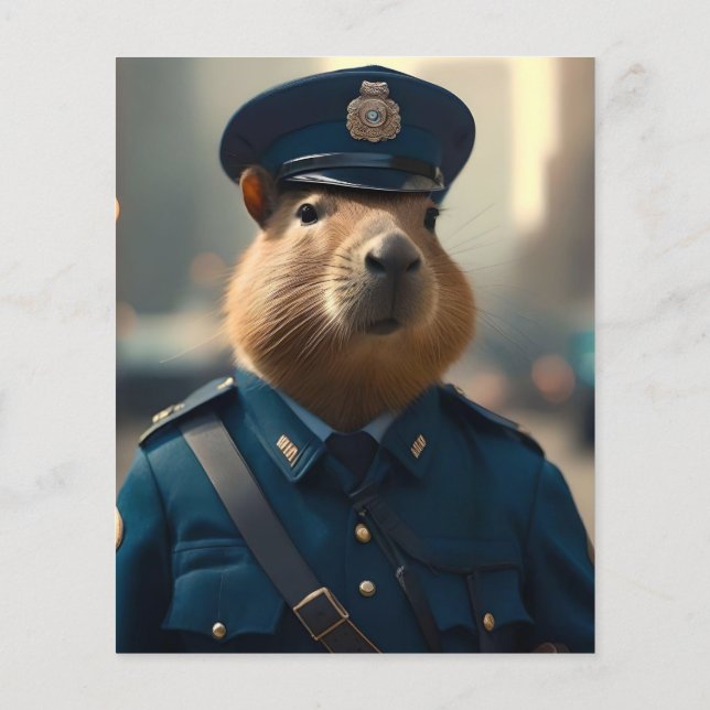 Flyer Oficial Capybara: Manteniendo la Paz, (Atrás)