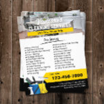 Flyer Oficina de Limpieza de Casa Promocional de Limpiez<br><div class="desc">Volantes de servicio de limpieza de ventanas de limpieza de casas.</div>