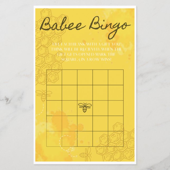 Flyer Oh Babee Bingo (Frente)