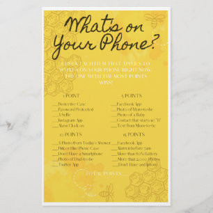 Flyer Oh Babee ¿Qué hay en tu juego de teléfono?