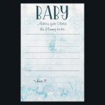 Flyer Oh Baby Bajo el Mar Baby Shower Consejos para Padr<br><div class="desc">Acuarela Oh Baby Bajo el Mar Baby Shower Consejos para Padres Volantes. Artículos coincidentes disponibles.</div>