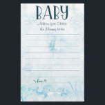 Flyer Oh Baby Bajo el Mar Baby Shower Consejos para Padr<br><div class="desc">Acuarela Oh Baby Bajo el Mar Baby Shower Consejos para Padres Volantes. Artículos coincidentes disponibles.</div>