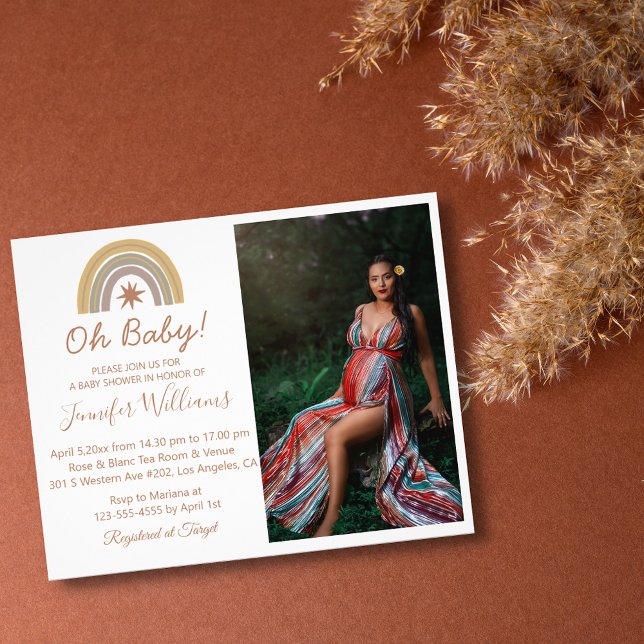 Flyer oh bebé, ducha de bebé invitación para foto mínima (Subido por el creador)