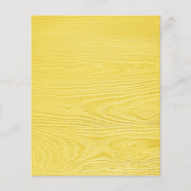 Flyer Oh Bebé MADERA AMARILLA PLANTILLA DE TEXTURA FONDO (Frente)