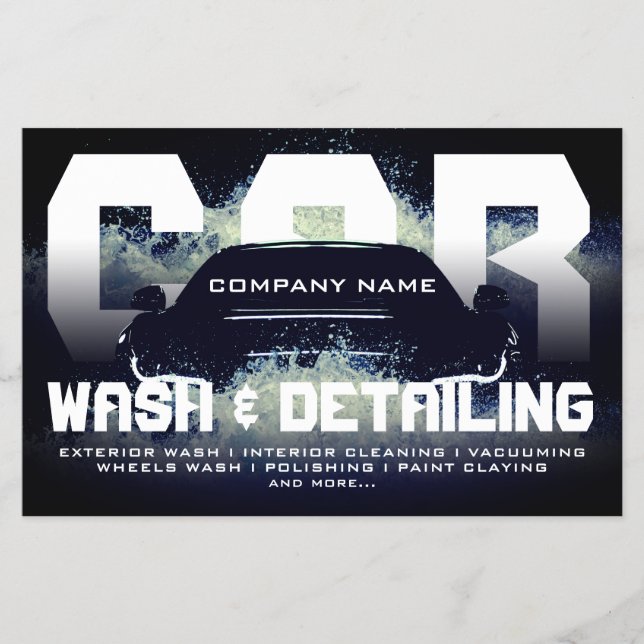 Flyer Olas de salpicadura automotriz (Frente)