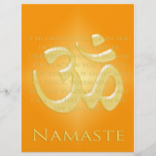 Flyer Om en Naranjas y oro - Namaste