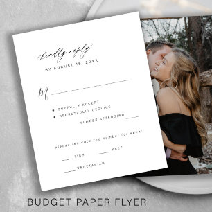 Flyer Opciones de comida para bodas con presupuesto limi