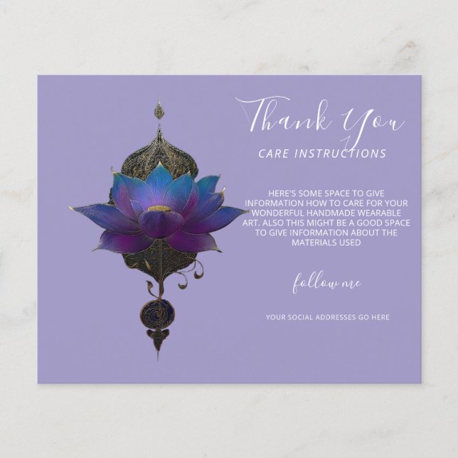FLYER ORÁCULO VIOLETA | EMBLEMA MÍSTICO DEL LOTUS (Frente)