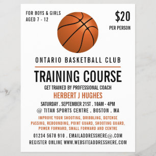 Flyer Orange Basketball, Basketball Training Course