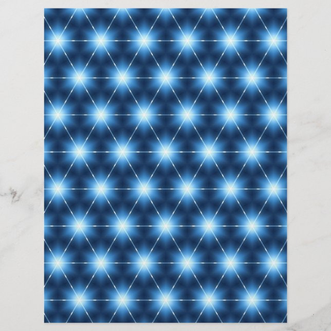 Flyer Origami Paper Blues Personalizable Hobby Art (Frente)