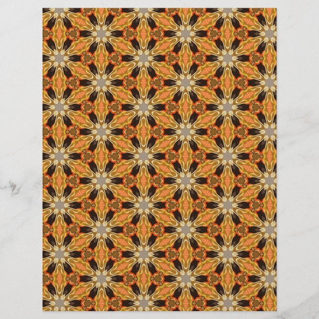 Flyer Origami Paper Naranja Black Personalizable Hobby A (Frente)