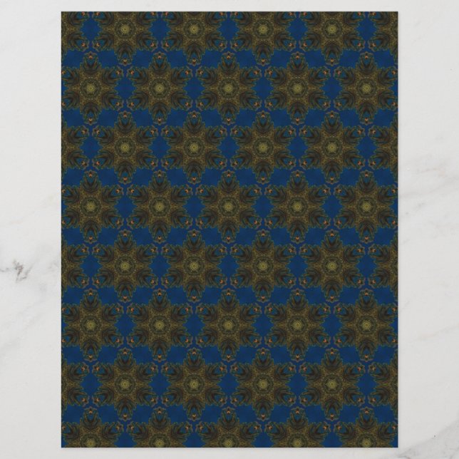 Flyer Origami Paper Navy Personalizable azul Hobby Art (Frente)