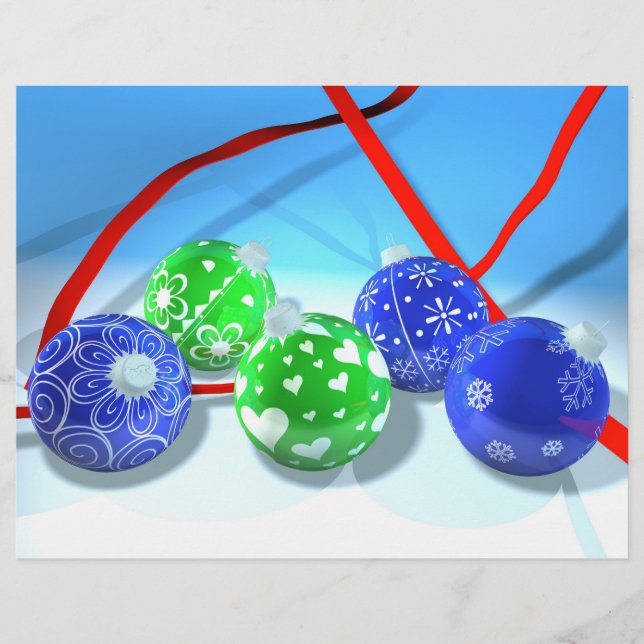 Flyer Ornamentos de Navidad (Frente)