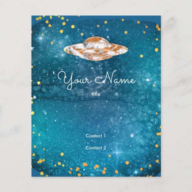 Flyer OVNI en la galaxia artística (Frente)