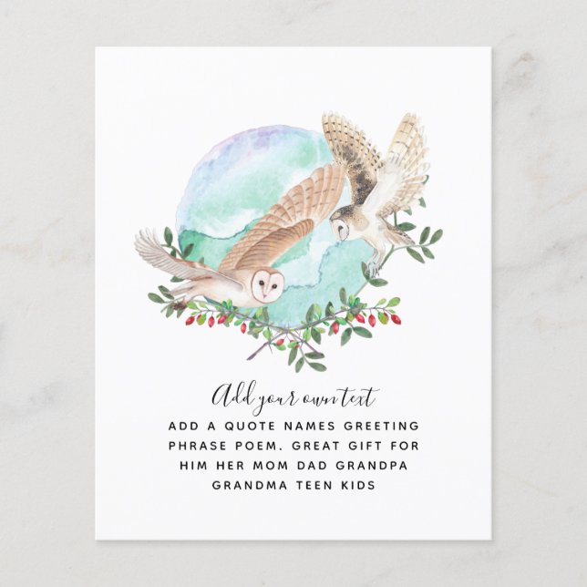 Flyer OWLS personalizado (Frente)