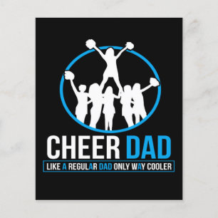 Flyer Padres de papá alentadores   Cheerled Cute Des