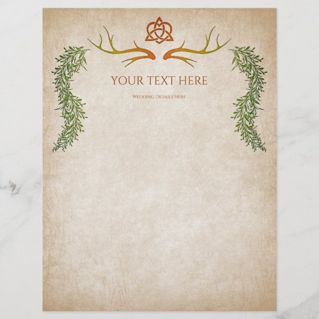 Flyer Pagan Handfasting Boda (Frente)