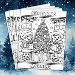 Flyer Página Color Me | Navidades matando a granel<br><div class="desc">Página de colorear con un niño y un chica abriendo regalos en la mañana de los Navidades. Se pueden comprar a granel para un grupo de personas en la iglesia,  la escuela o un fiesta de Navidades.</div>