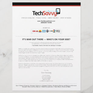 Flyer Página de anuncios de TechSavvy