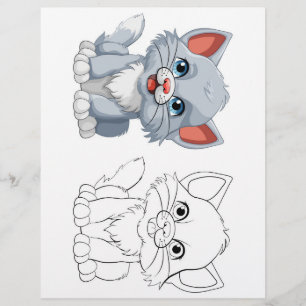 Flyer Página de color tigre mate