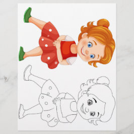 Flyer Página de colores alegres de Personalizados amable