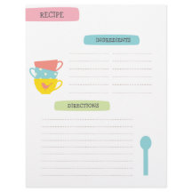 Página de plantilla de receta