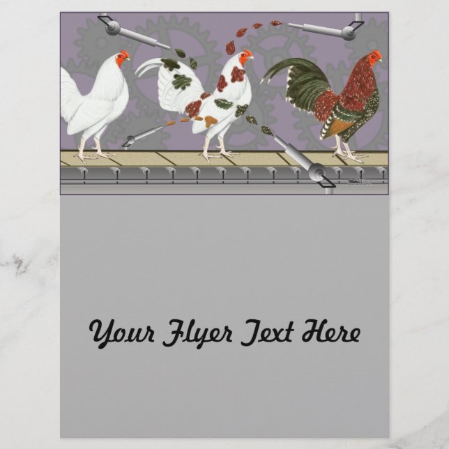 Flyer Painter de aves de corral (Frente)