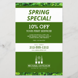 Flyer Paisaje de Trio Gardener Topiary Green/White