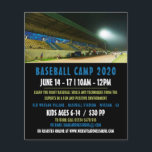 Flyer Paisaje en el campo de béisbol, anuncio en el camp<br><div class="desc">Paisaje De Campo De Béisbol,  Volantes De Publicidad De Campamento De Béisbol Por La Tienda De Tarjetas De Negocios.</div>