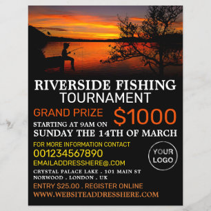 Flyer Paisaje en el lago Pesquero, Evento del Torneo Pes