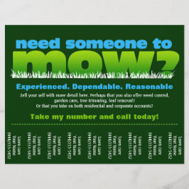 Flyer Paisajista de hierba para mascotas