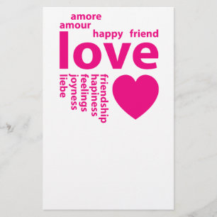 Flyer Palabras amorosas