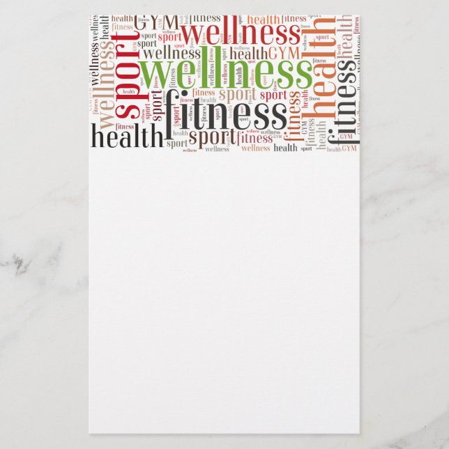 Flyer palabras de acondicionamiento físico (Frente)