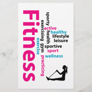 Flyer Palabras de fitness