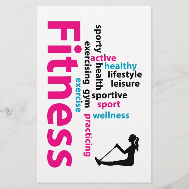 Flyer Palabras de fitness (Frente)
