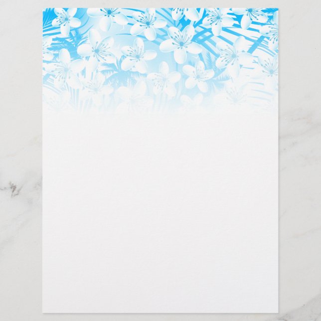 Flyer Palmeras tropicales azules (Frente)