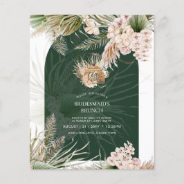 Flyer Pampas Grass TEA FIESTA Bridal Shower Lunch