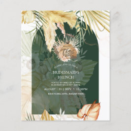 Flyer Pampas Grass TEA FIESTA Bridal Shower Lunch