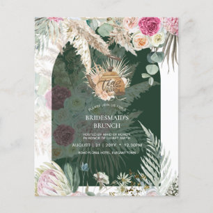 Flyer Pampas Grass TEA FIESTA Bridal Shower Lunch