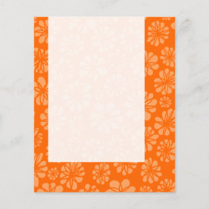 Flyer Panel 051 - Naranja Floral