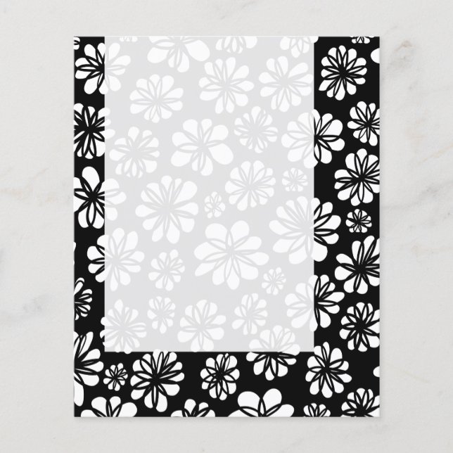 Flyer Panel 052 - Floral B&W (Frente)