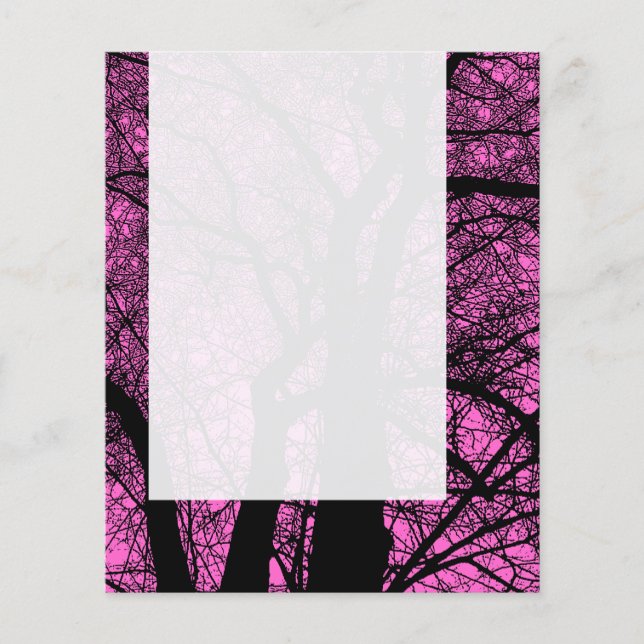 Flyer Panel 057 - Árbol de alto contraste - FF66CC (Frente)