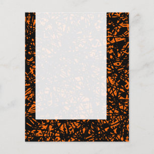 Flyer Panel 071 - Líneas abstractas - Naranja