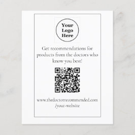 Flyer Pantalla de tabla de código QR